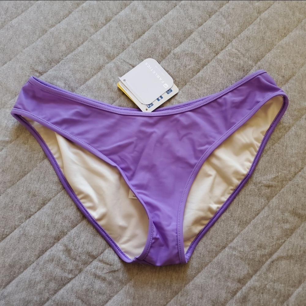 ⭐4/$20 Fabletics Bajan Purple Swim Bikini‎ Bottoms Small NWT